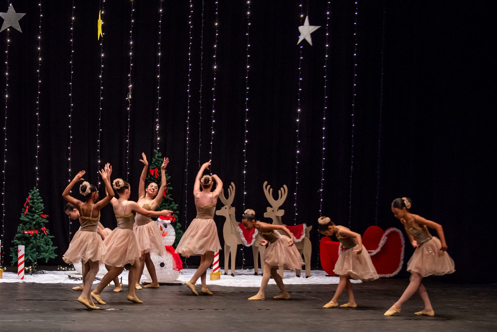 Bailarina em destaque